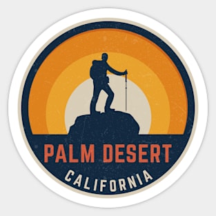 Palm Desert California Hiking Sticker